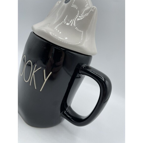 Rae Dunn by Magenta 202 Spooky Mug With Ghost Topper Halloween Artisan Bs277 - Picture 13 of 16